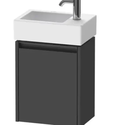 Duravit Ketho.2 - izlietnes skapītis 44x36x24 cm, ar 1 durvīm, eņģes kreisajā pusē, grafīta matēts K25071L49490000