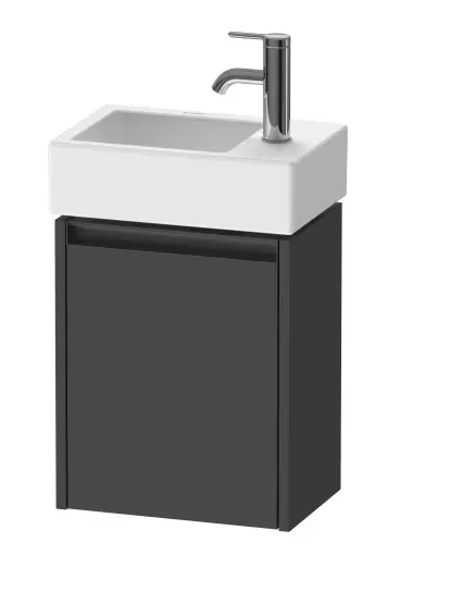Duravit Ketho.2 - izlietnes skapītis 44x36x24 cm, ar 1 durvīm, eņģes kreisajā pusē, grafīta matēts K25071L49490000