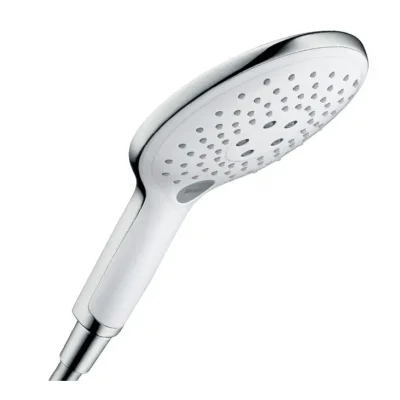 Hansgrohe Raindance Select S - dušas galva 150, 3 strūklas, EcoSmart 9 l/min, balta / hromēta 28588400