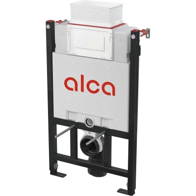 Alcadrain priekšsienas elementi - sienas instalācija pie sienas stiprināmam WC, ar vadību no augšas/priekšpuses, tablešu dozators, montāžas augstums 0,87 m AM118/850
