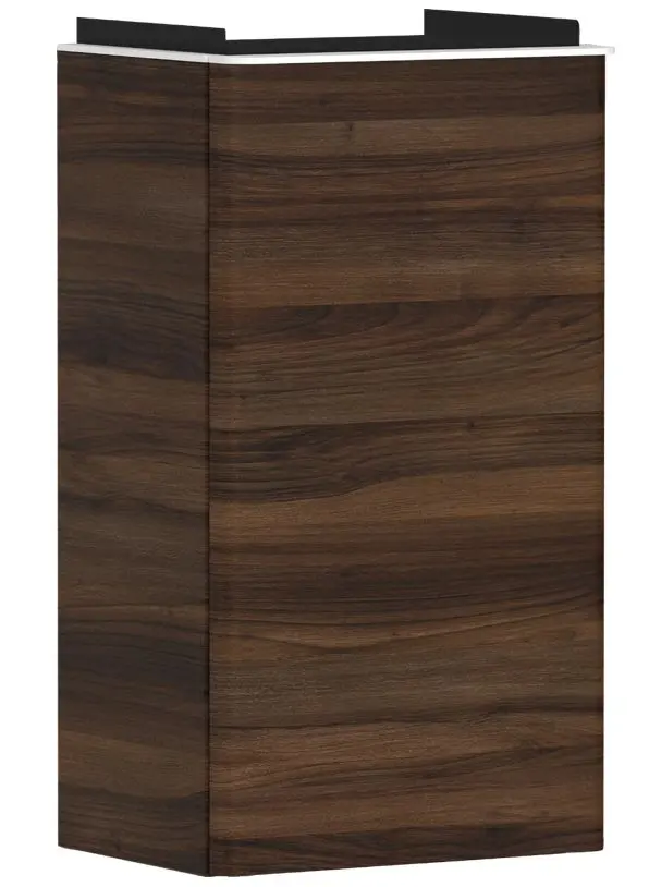 Hansgrohe Xelu Q - izlietnes skapītis, 63x34x27 cm, 1 durvis, eņģes kreisajā pusē, tumšs valrieksts/matēti balts 54014700