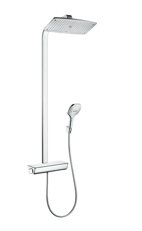 Hansgrohe Raindance Select E - dušas sistēma ar termostata maisītāju 36 cm, hromēts 27112000