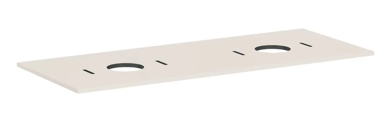 Hansgrohe Xilesa E - izlietnes plātne, 138x55 cm, 2 izgriezumi, matēti bēša 54280780
