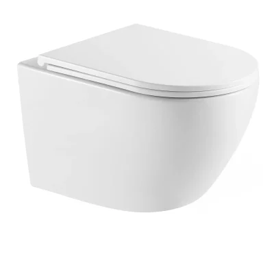 kielle Oudee - piekaramais WC ar SoftClose sēdekli, Vortex Rimless+, balts 30102010-SET1