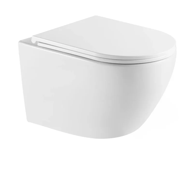 kielle Oudee - piekaramais WC ar SoftClose sēdekli, Vortex Rimless+, balts 30102010-SET1