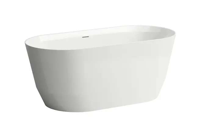 Laufen Pro - brīvi stāvoša vanna 150x70x59 cm, ar noteces komplektu, balta H2439520000001