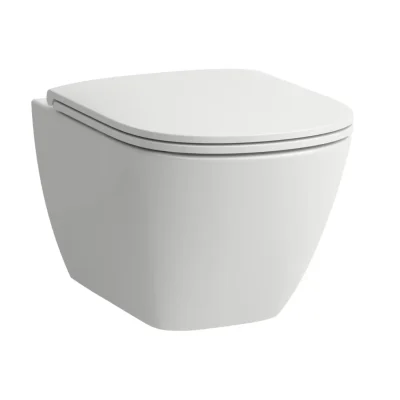 Laufen Lua - pie sienas stiprināms WC ar WC sēdekli SoftClose, Rimless, balts H8660800000001