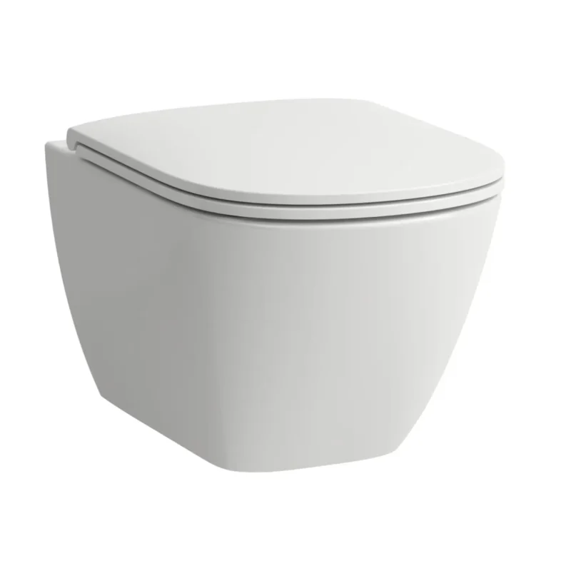 Laufen Lua - pie sienas stiprināms WC ar WC sēdekli SoftClose, Rimless, balts H8660800000001