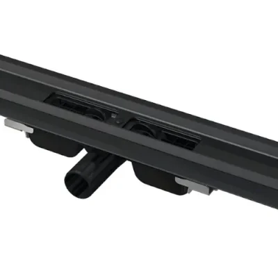 Alcadrain dušas notekas - dušas noteka 95 cm, ar apmali perforētam režģim, matēti melna APZ101BLACK-950