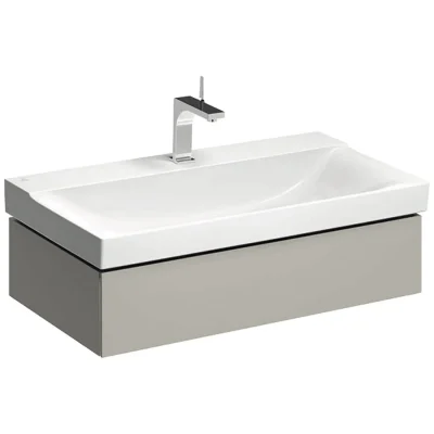Geberit Xeno 2 - izlietnes apakšskapis 90 cm, izvelkama atvilktne ar LED apgaismojumu, greige 500.508.00.1