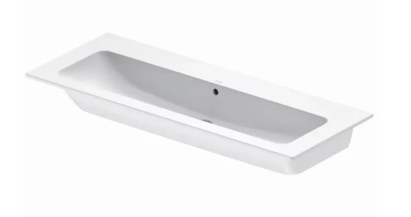 Duravit ME by Starck - mēbeļu izlietne 123x49 cm, ar WonderGliss, balta matēta 23611232601