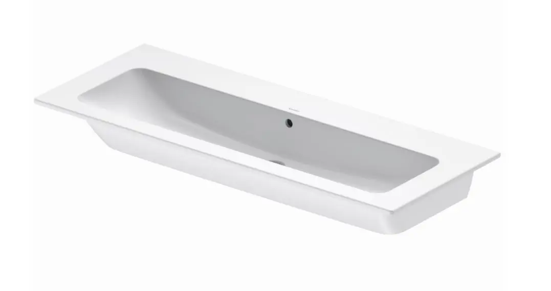 Duravit ME by Starck - mēbeļu izlietne 123x49 cm, ar WonderGliss, balta matēta 23611232601