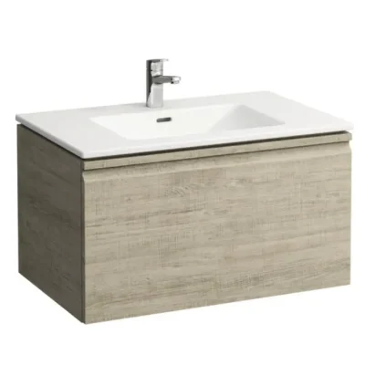 Laufen Pro S - izlietne ar skapīti, 80x50 cm, 1 izvilkums, gaišs ozols H8609634791041