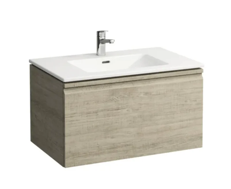 Laufen Pro S - izlietne ar skapīti, 80x50 cm, 1 izvilkums, gaišs ozols H8609634791041