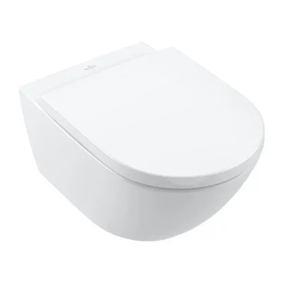 Villeroy & Boch Subway 3.0 - piekaramais WC ar WC sēdekli Softclosing, TwistFlush, Alpu balts 4670TS01