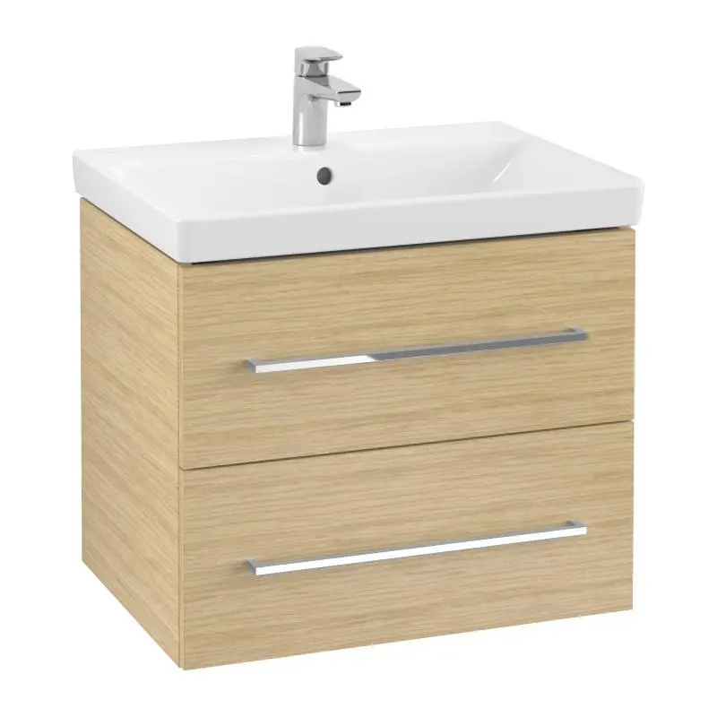 Villeroy & Boch Avento - izlietnes skapītis, 630x514x45 cm, 2 atvilktnes, Nordic Oak A89000VJ