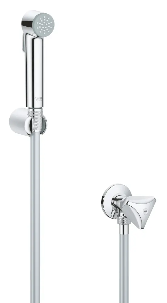 Grohe Tempesta - sienas stūra vārsts ar bidē rokas dušu, hroms 26357000