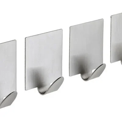 Sapho Accessoires - āķi, pašlīmējoši, 4 gab., nerūsējošais tērauds birstēts 33209