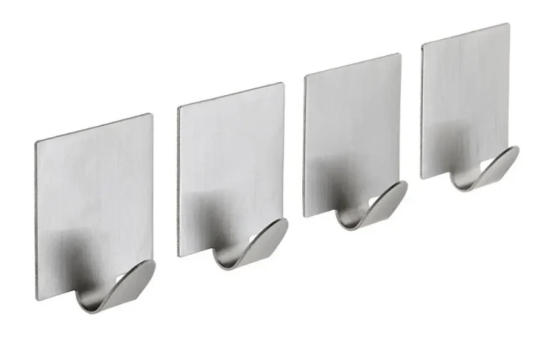 Sapho Accessoires - āķi, pašlīmējoši, 4 gab., nerūsējošais tērauds birstēts 33209