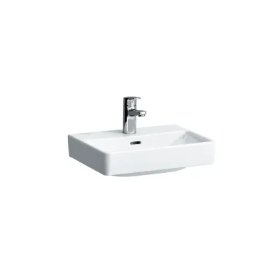 Laufen Pro S - roku mazgājamā izlietne, 45x34 cm, 1 krāna caurums, LCC, balta H8169614001041