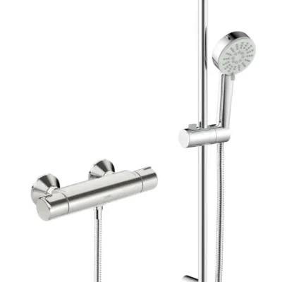 Hansa Basic - dušas komplekts ar termostatu, 3 strūklas, hroms 55150131