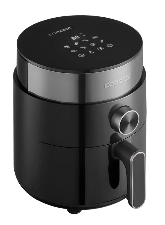 Concept - karstā gaisa fritieris, tilpums 2,5 l, melns fr2500
