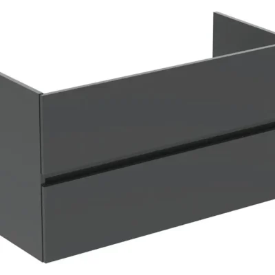 Ideal Standard Eurovit+ - izlietnes apakškabinets, 55x100x44 cm, 2 atvilktnes, pelēks spīdīgs R0265TI