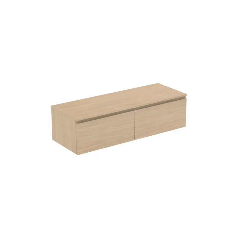 Ideal Standard Finesse - izlietnes skapītis, 140x51x38 cm, 2 atvilktnes, baltā ozola E3432US