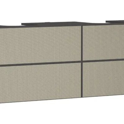 Hansgrohe Xevolos E - izlietnes apakškabinets 157x56x55 cm, 4 atvilktnes, matēti pelēks/bronza 54201390