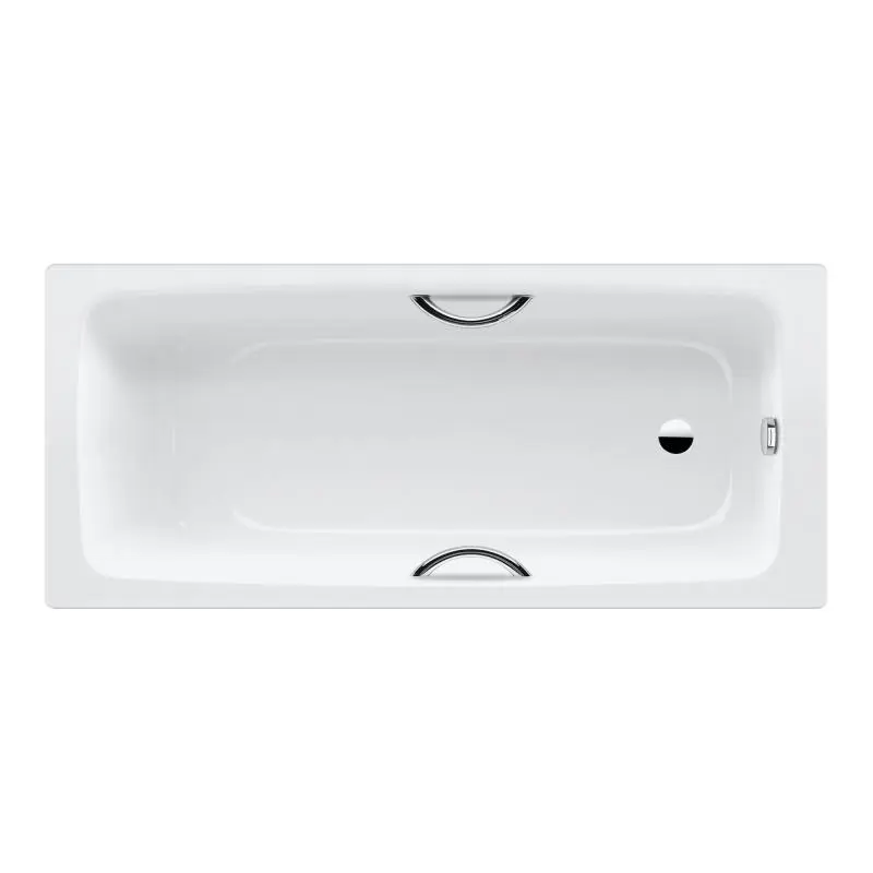 Kaldewei Advantage - Taisnstūra vanna Cayono Star 755, 170x70 cm, ar rokturu atverēm, pērļu efekts, balta 275500013001