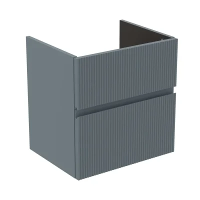 Ideal Standard Finesse - izlietnes skapītis, 53x41x54 cm, 2 atvilktnes, rievots matēts Ashblue E3409UQ