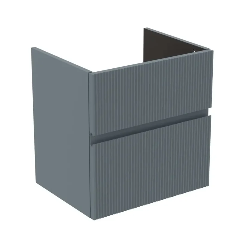 Ideal Standard Finesse - izlietnes skapītis, 53x41x54 cm, 2 atvilktnes, rievots matēts Ashblue E3409UQ