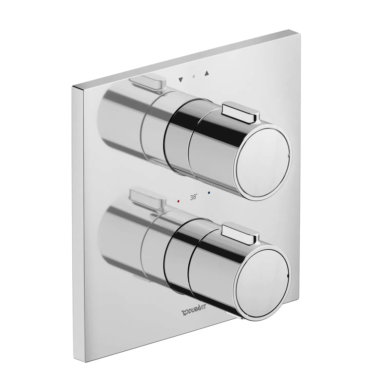 Duravit - zemapmetuma termostata maisītājs, 2 patērētājiem, ar montāžas korpusu, hroms TH4200007010