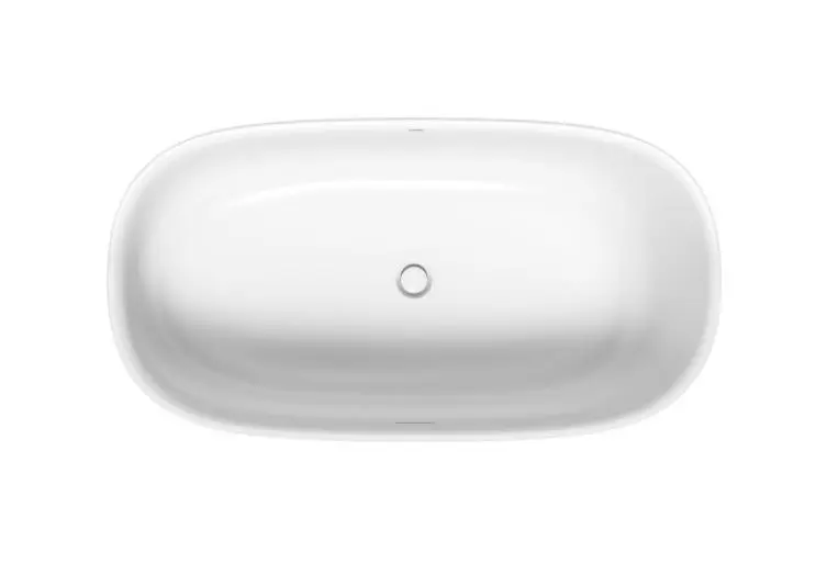 Duravit Zencha - brīvi stāvoša vanna 160x85 cm, DuraSolid, ClickClack, balta 700462000000000