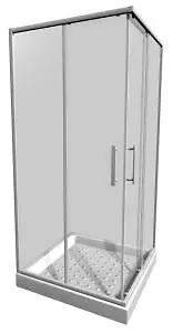 Jika Lyra plus - dušas kabīne 78-80x78-80 cm, balta/dzidrs stikls H2513810006681