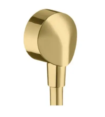 Hansgrohe Fixfit - sienas pieslēgums E bez pretplūsmas vārsta, pulēts zelts 27454990