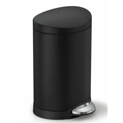 Simplehuman atkritumu tvertne - atkritumu grozs 6 l, matēti melns CW2097