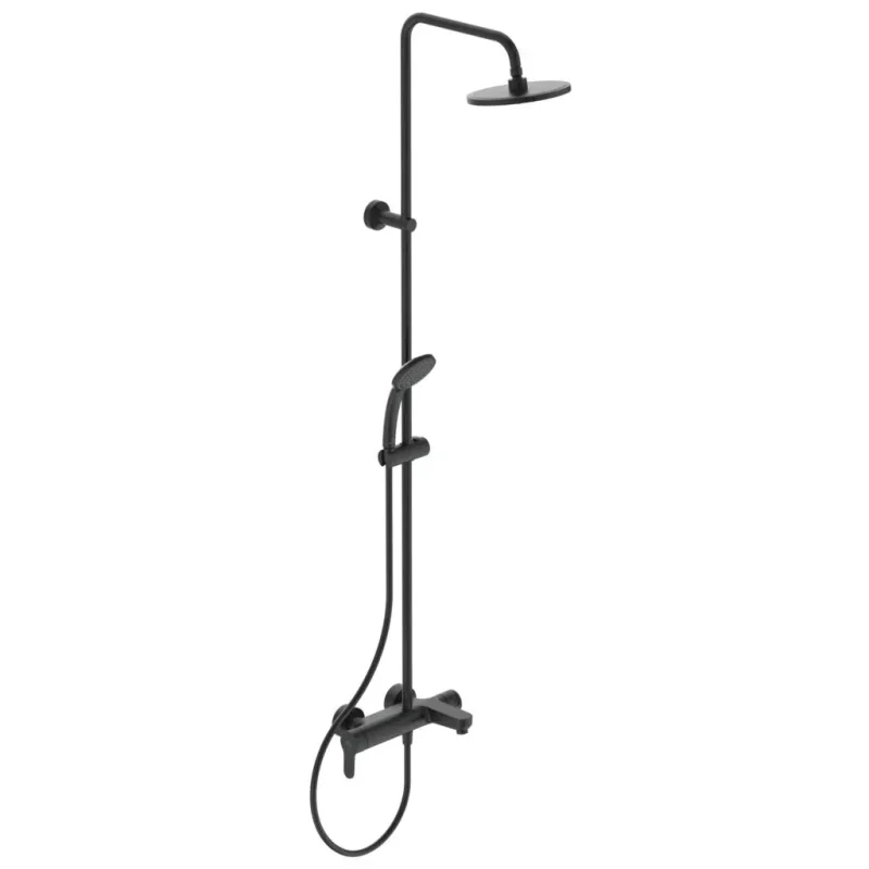 Ideal Standard Cerafine O - dušas komplekts ar vannas maisītāju, 20 cm, 1 strūkla, melns BC749XG