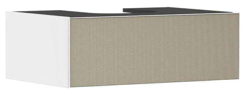Hansgrohe Xevolos E - izlietnes apakšskapītis, 28x78x55 cm, 1 atvilktne, matēti balts/strukturēts bronzas 54310390