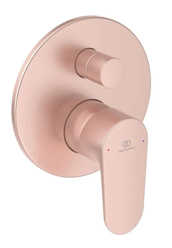 Ideal Standard Cerafine O - zemapmetuma maisītājs, 2 patērētājiem, ar montāžas korpusu, rozā A7193RO