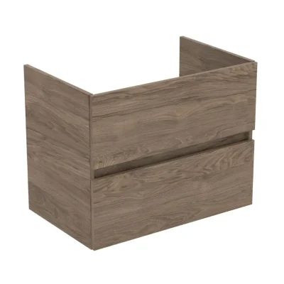 Ideal Standard Eurovit+ - izlietnes apakšskapītis, 70x55x44 cm, 2 atvilktnes, riekstkoks R0261Y9