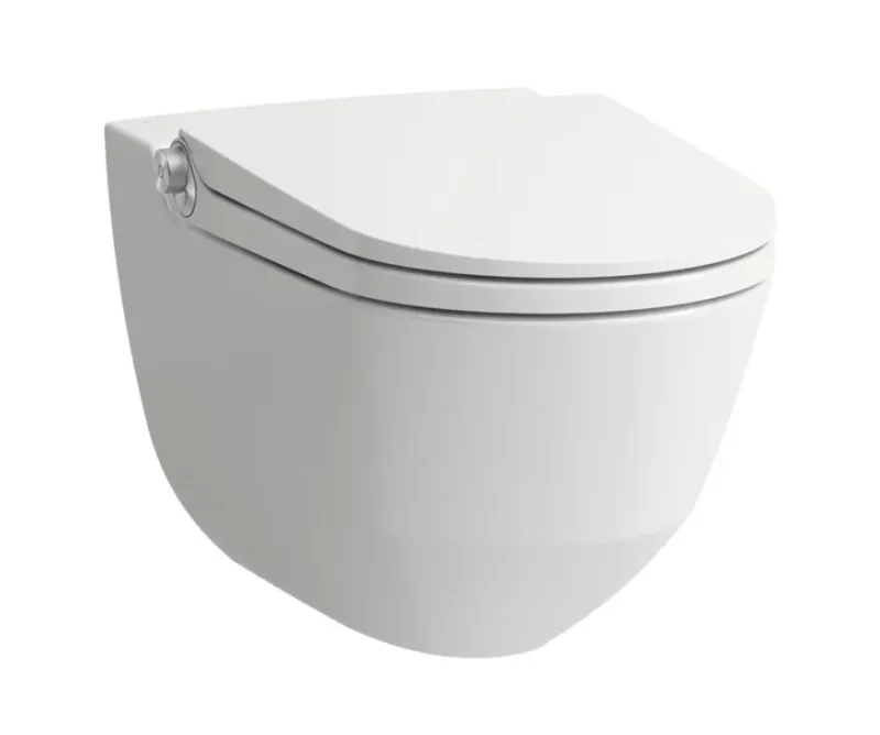 Laufen Cleanet Riva - elektronisks dušas WC ar keramiku, pie sienas stiprināms, Rimless, SoftClose, LCC Active, balts H820691A000001