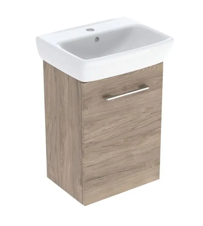 Geberit Selnova Square - izlietnes apakšskapis, 45x65x32 cm, 1 durvis, K/L, Hickorynuss 502.748.00.1