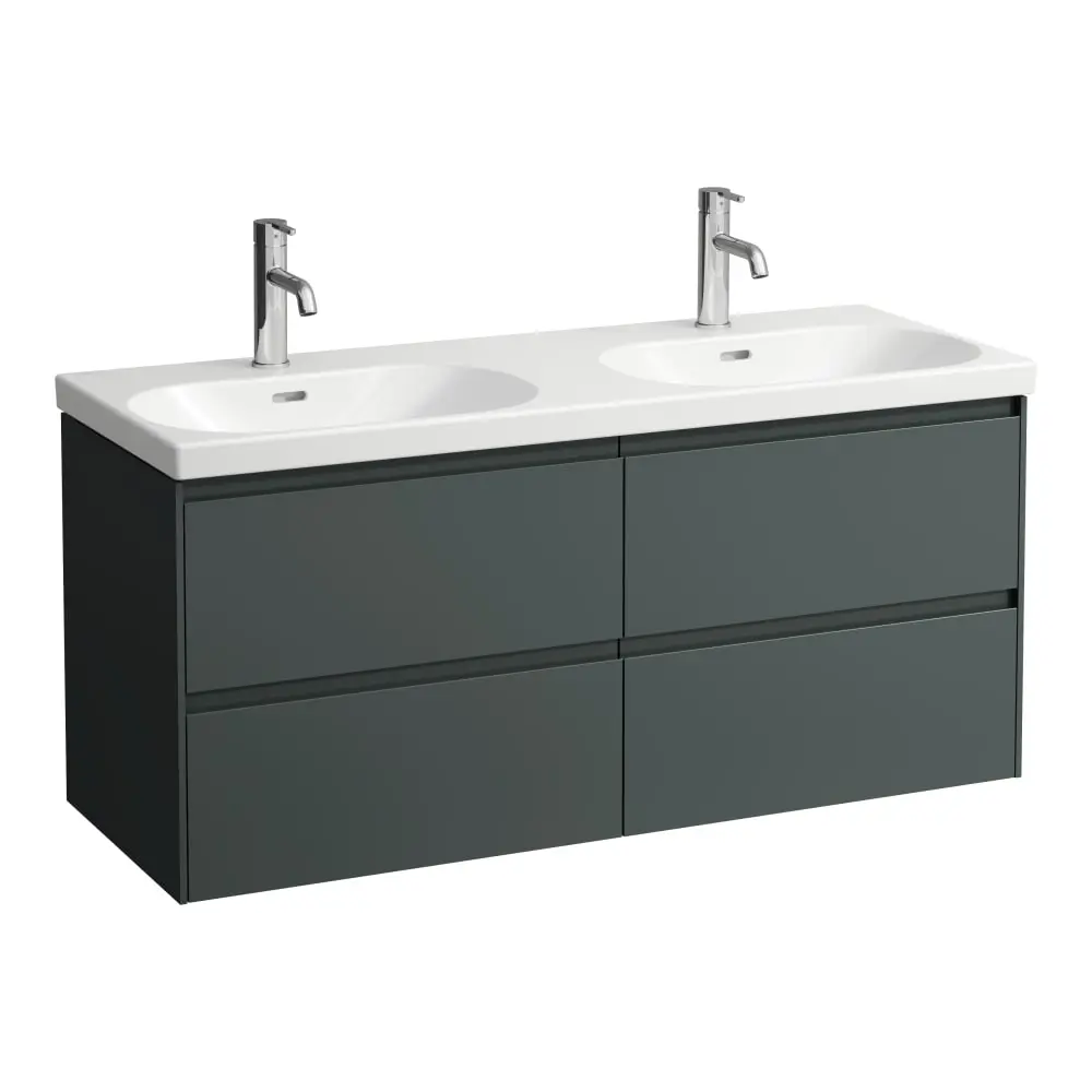 Laufen Lani - izlietnes skapītis, 118x45x52 cm, 4 atvilktnes, pelēks H4035741122661