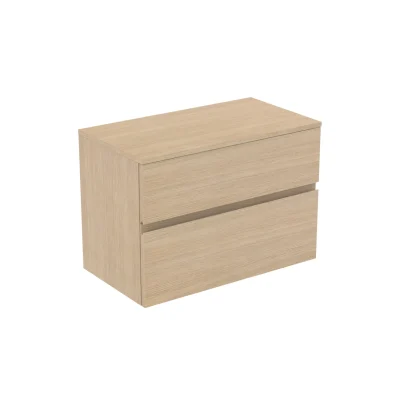 Ideal Standard Finesse - izlietnes skapītis, 80x44x56 cm, 2 atvilktnes, balts ozols E3423US