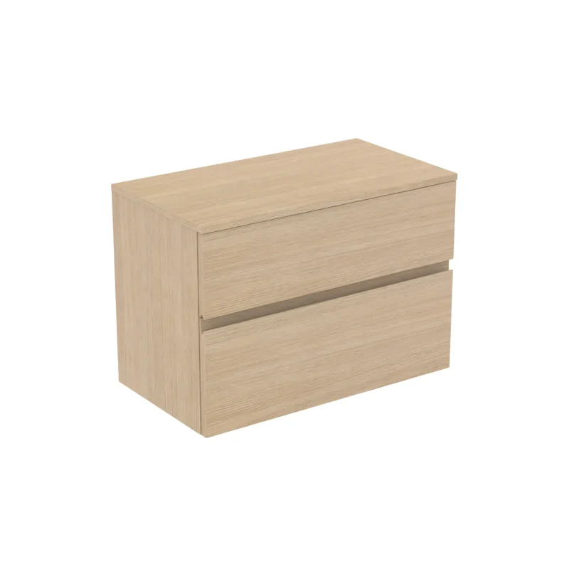 Ideal Standard Finesse - izlietnes skapītis, 80x44x56 cm, 2 atvilktnes, balts ozols E3423US