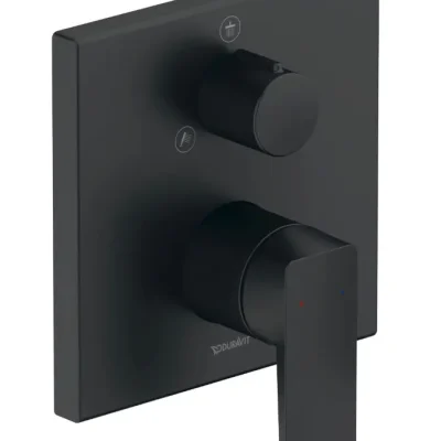 Duravit Manhattan - zemapmetuma maisītājs, 2 patērētājiem, matēti melns MH4210012046