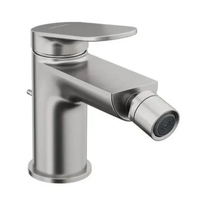 Duravit Wave - bideta maisītājs ar noteces komplektu, matēts nerūsējošais tērauds WA2400001070