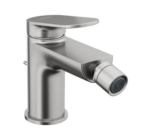 Duravit Wave - bideta maisītājs ar noteces komplektu, matēts nerūsējošais tērauds WA2400001070