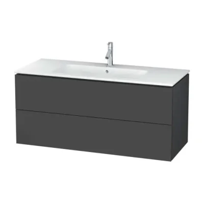 Duravit L-Cube - izlietnes apakšskapis 55x122x48 cm, 2 atvilktnes, grafīta matēts LC624304949